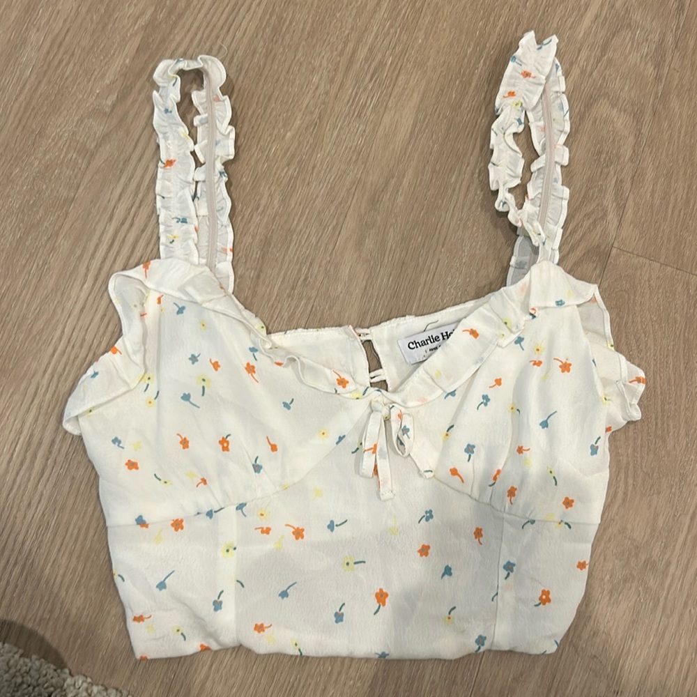 Flower print top